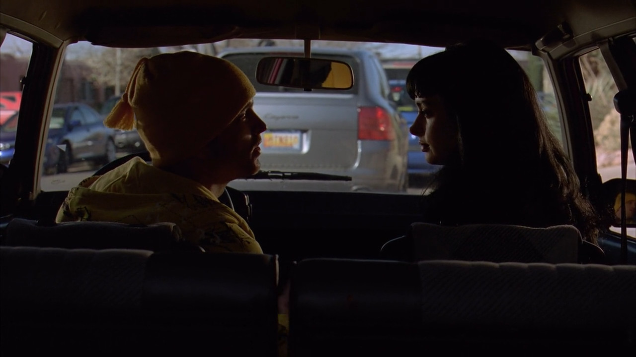Jesse and Jane talk in their car