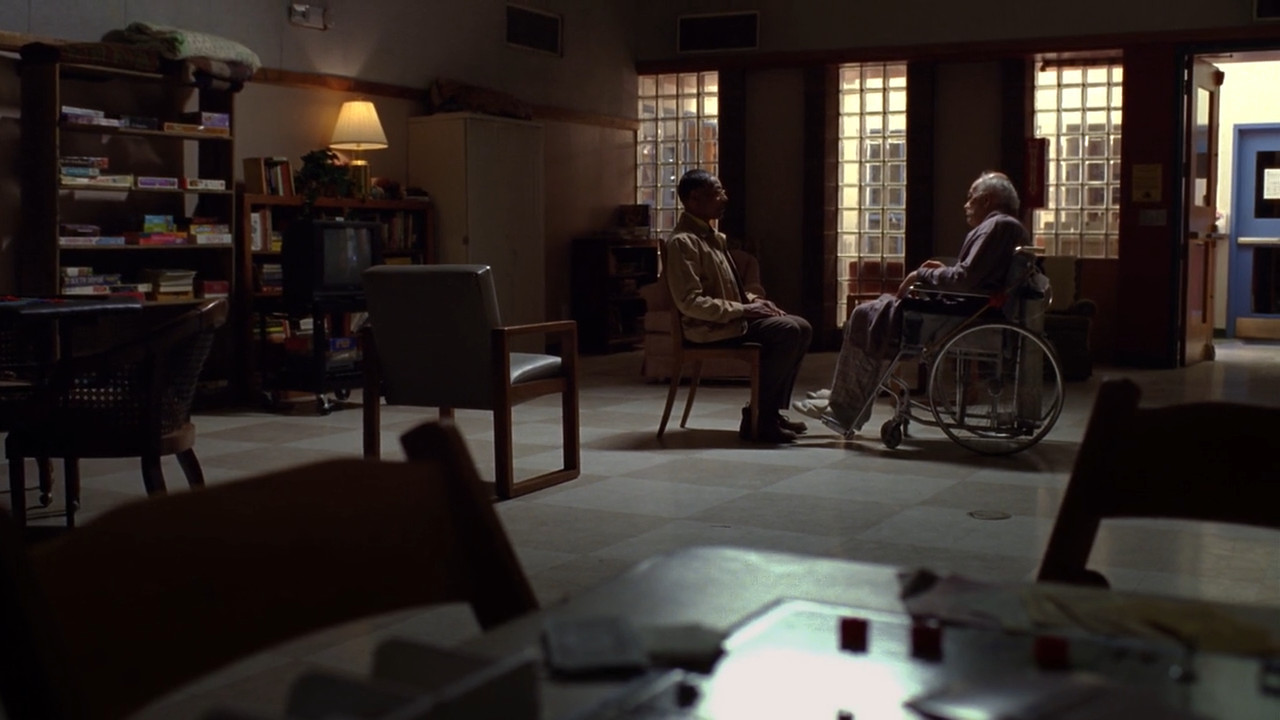 Gus taunts Hector in the nursing home