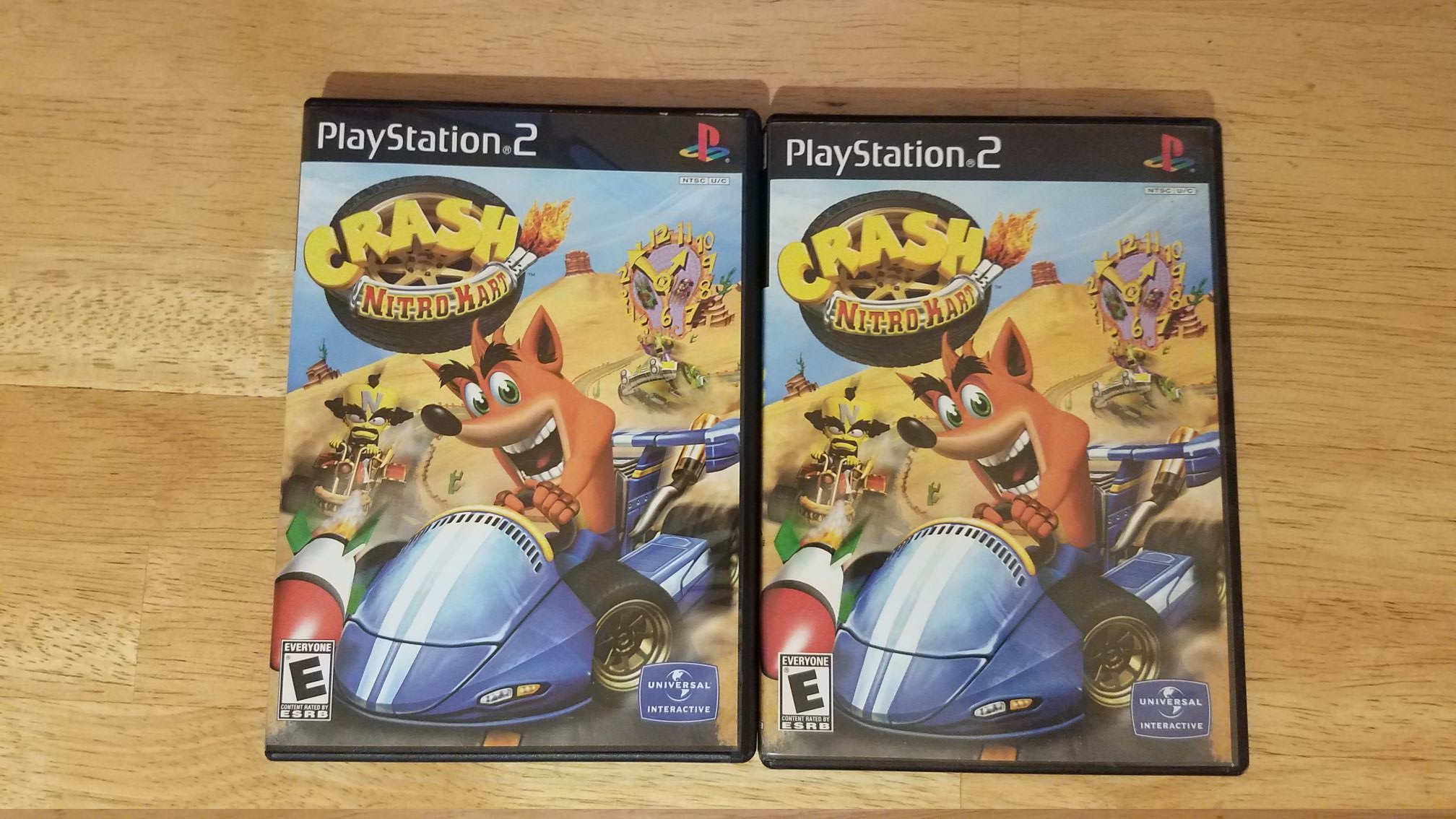 Gee, Michael, how come your mom lets you have two copies of Crash Nitro Kart?