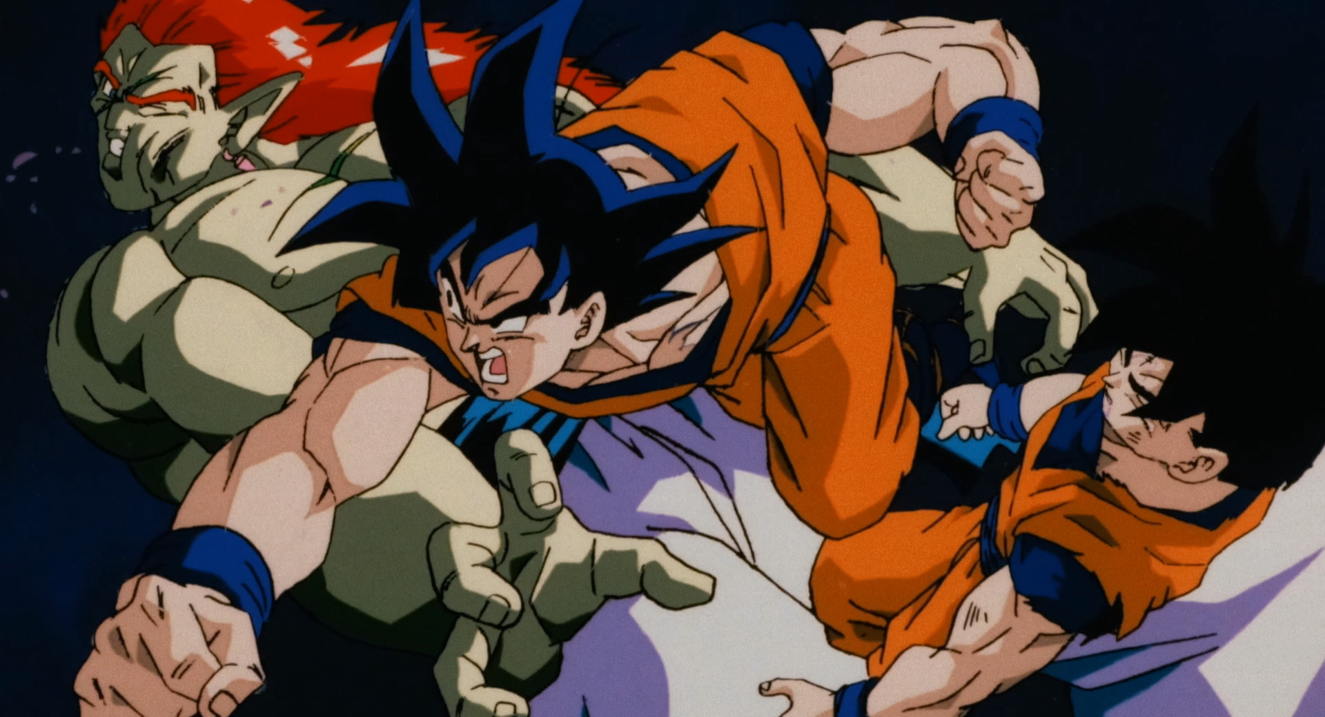Goku punches Bojack