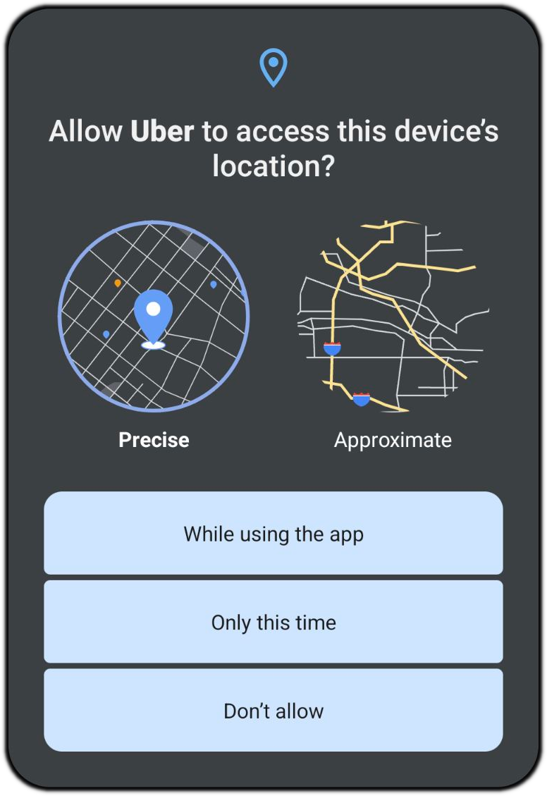 Uber screenshot